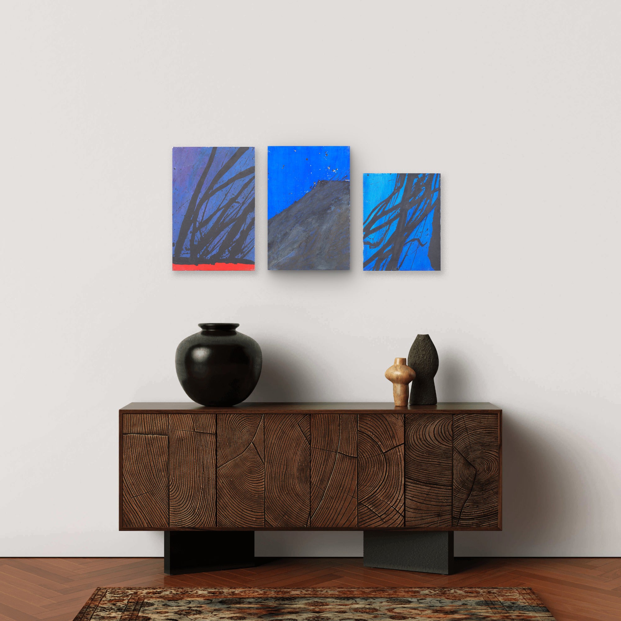 Triptyque bleu - Michael Kreuter