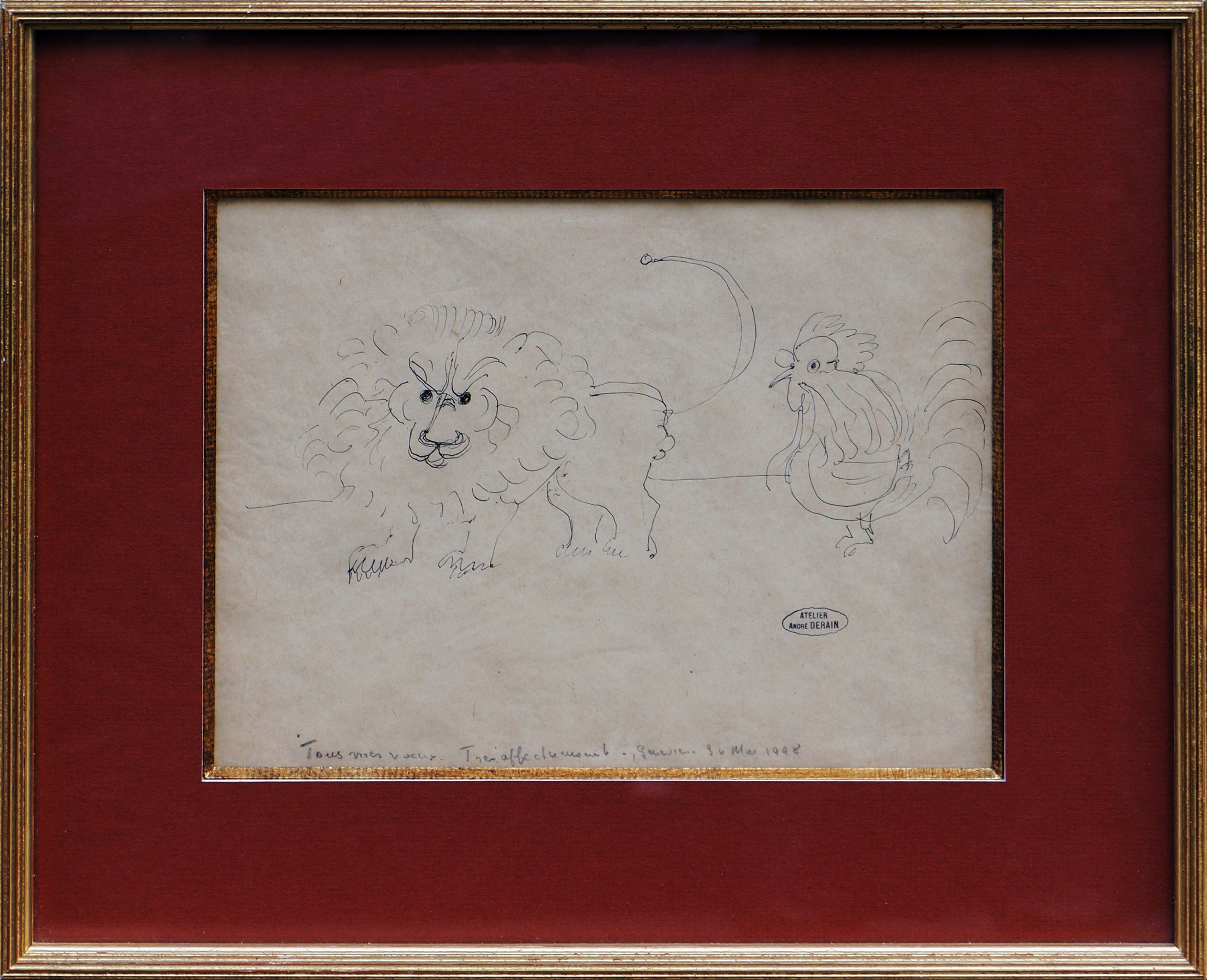 WORKSHOP ANDRÉ DERAIN - LION AND ROOSTER