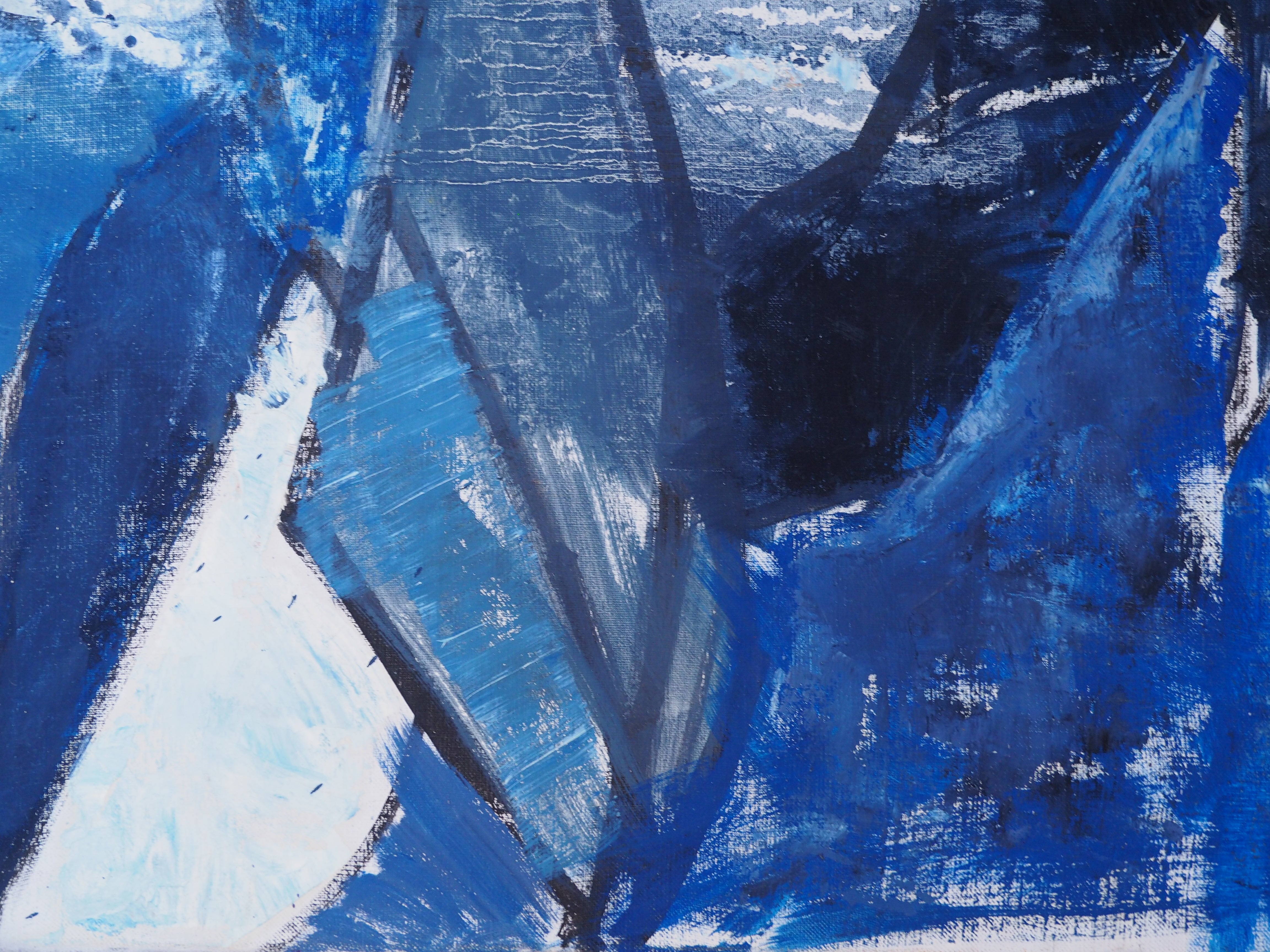 Abstraction Géométrique en Bleu - Marina Bardet