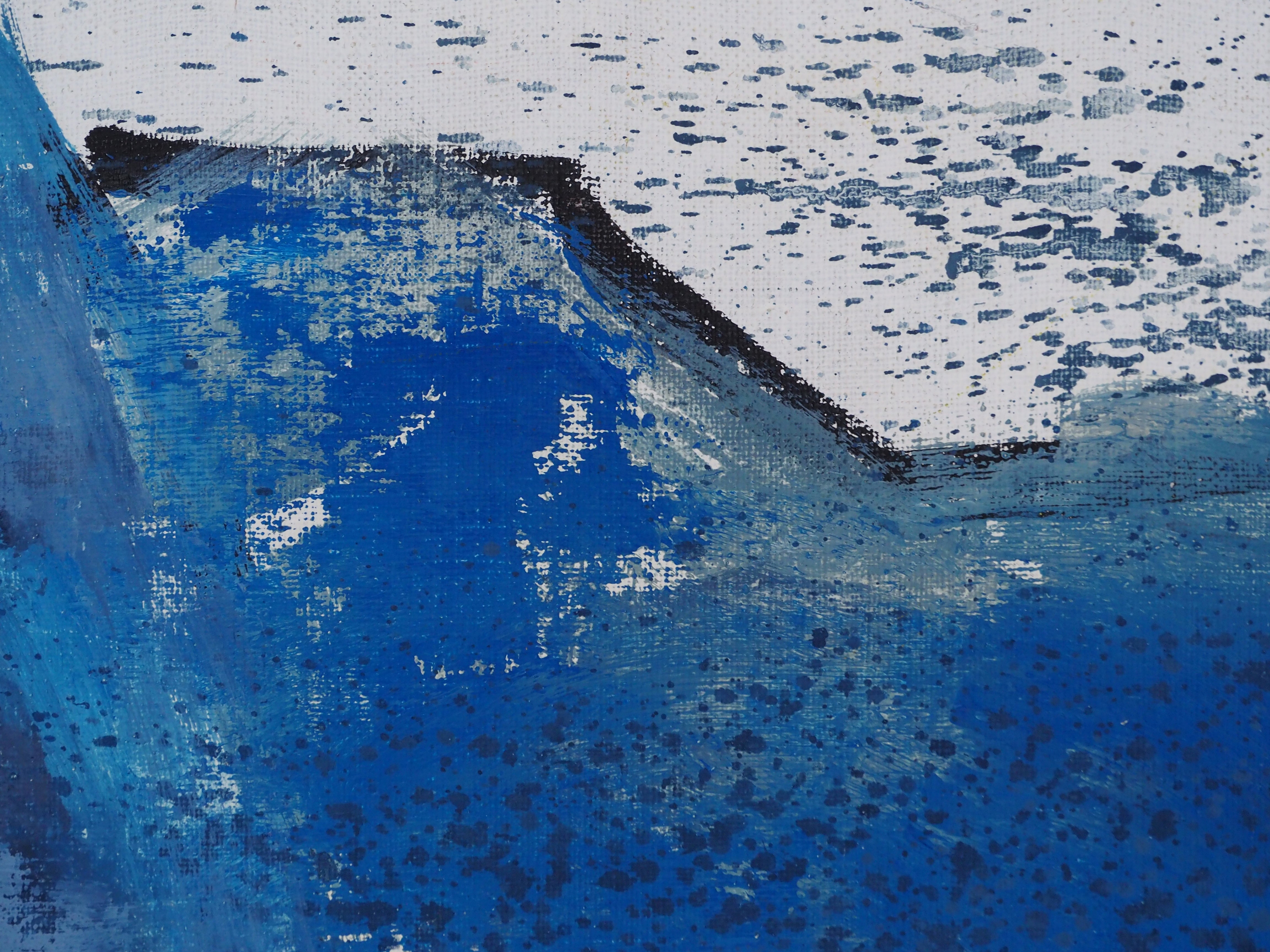 Abstraction Géométrique en Bleu - Marina Bardet