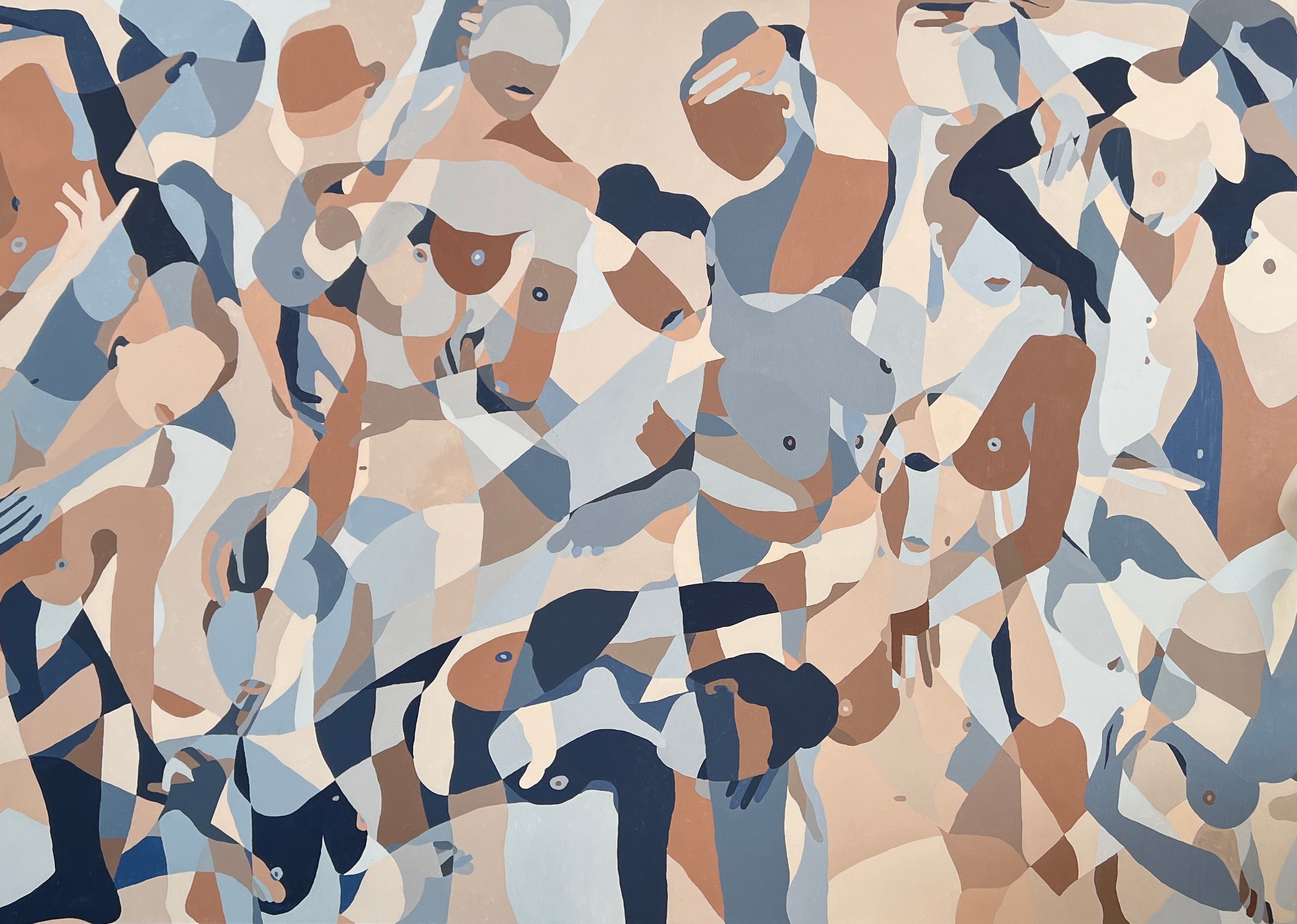 Blue Silhouettes - Faustine Badrichani