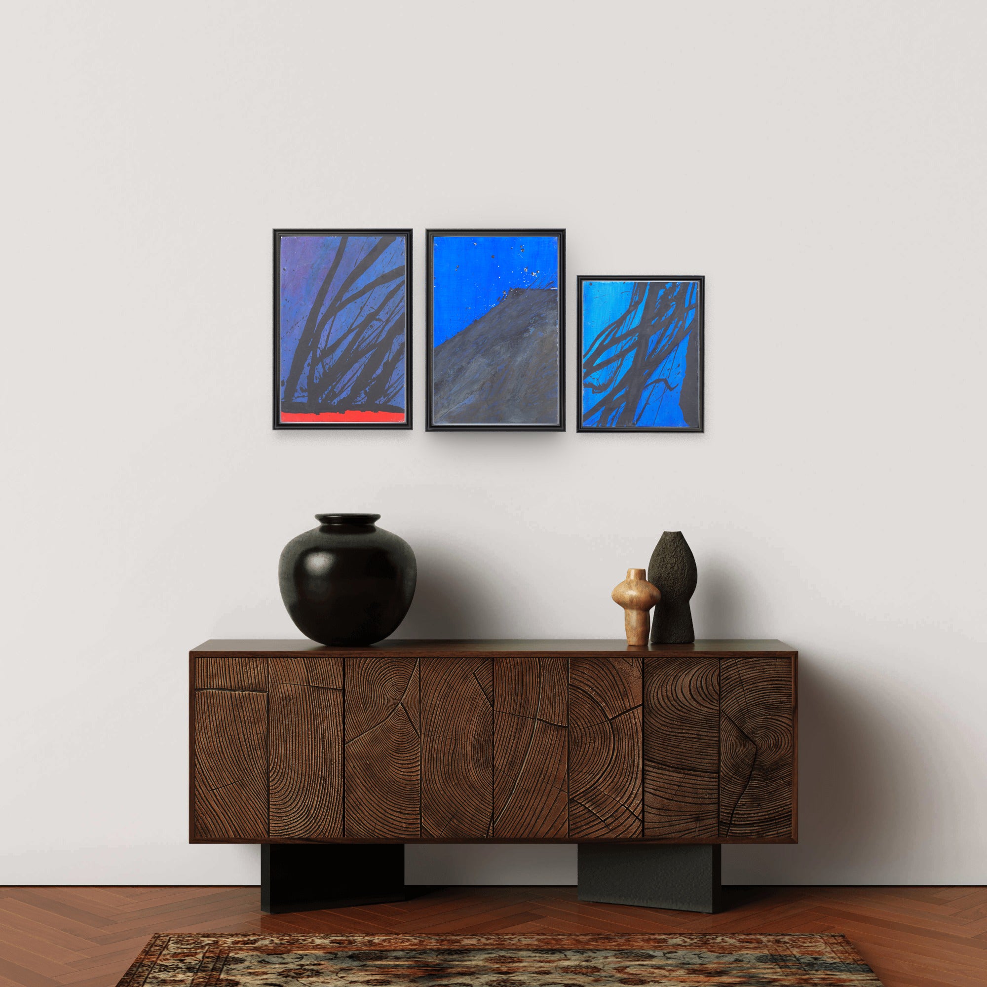 Triptyque bleu - Michael Kreuter
