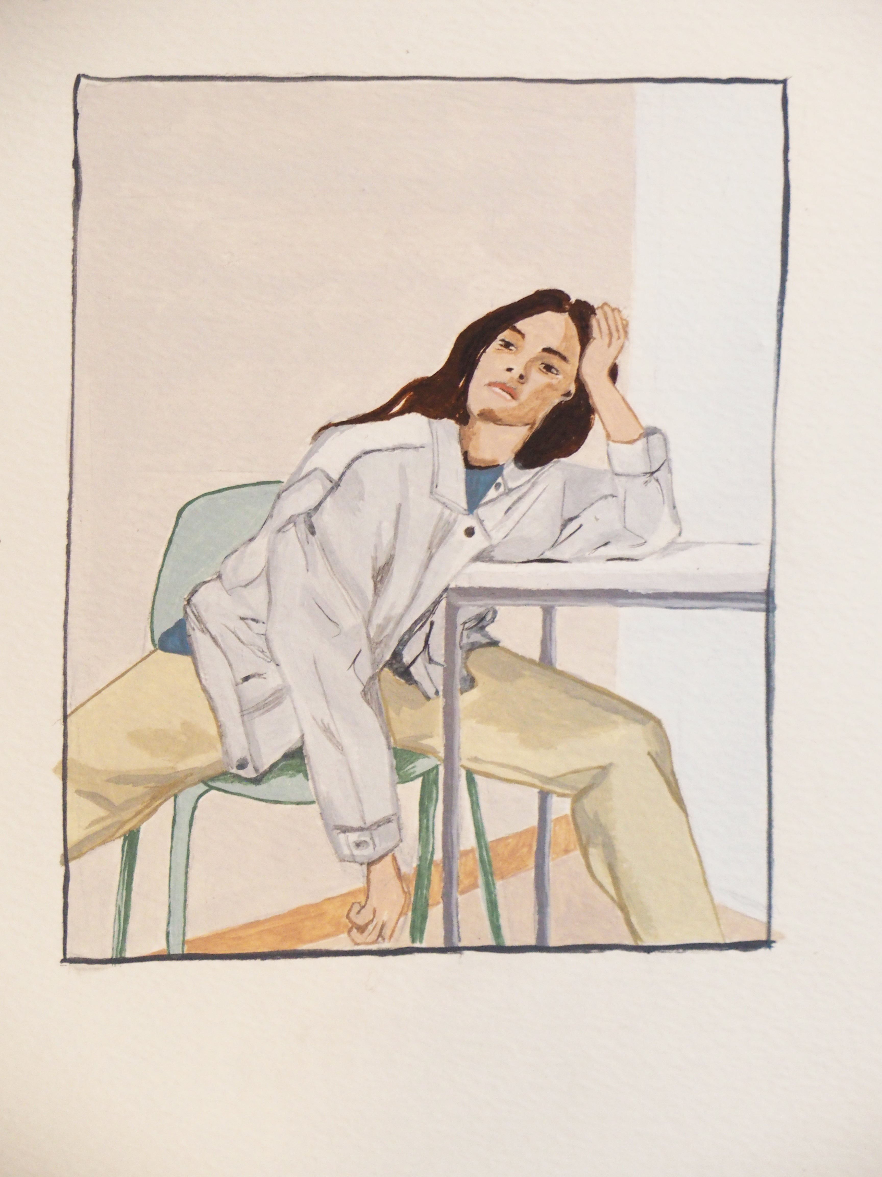 Rose pâle - Série urbaine - Faustine Badrichani
