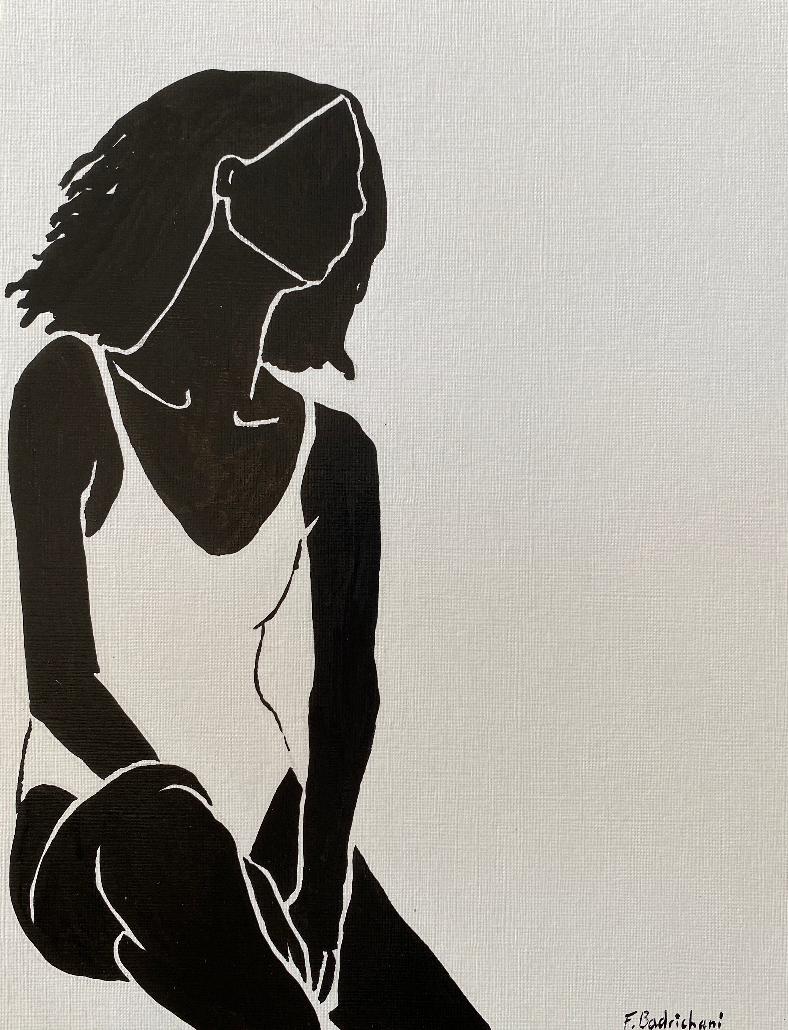 Maillot à l'encre 1 - Faustine Badrichani