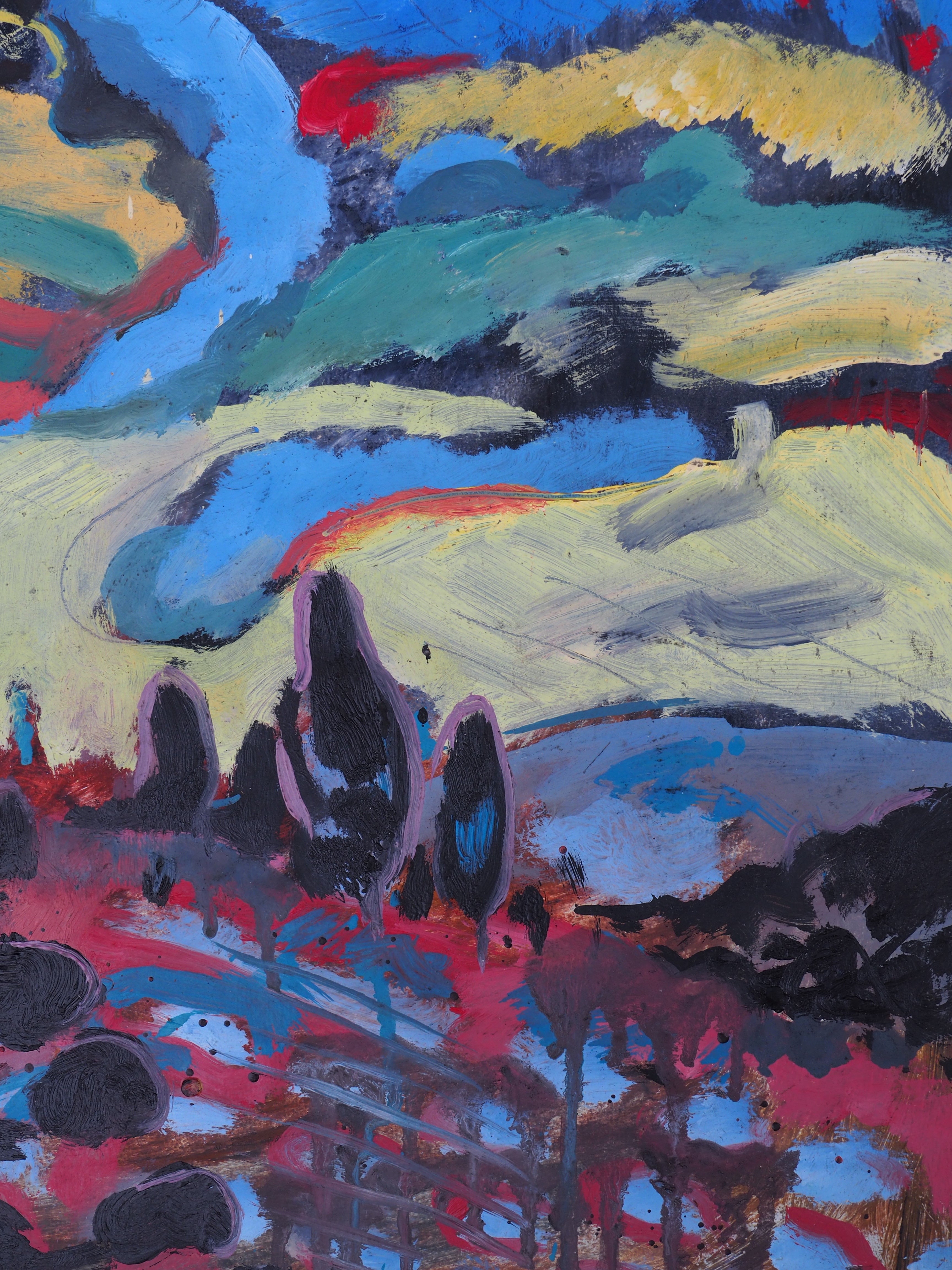 Flamboyant pine forest