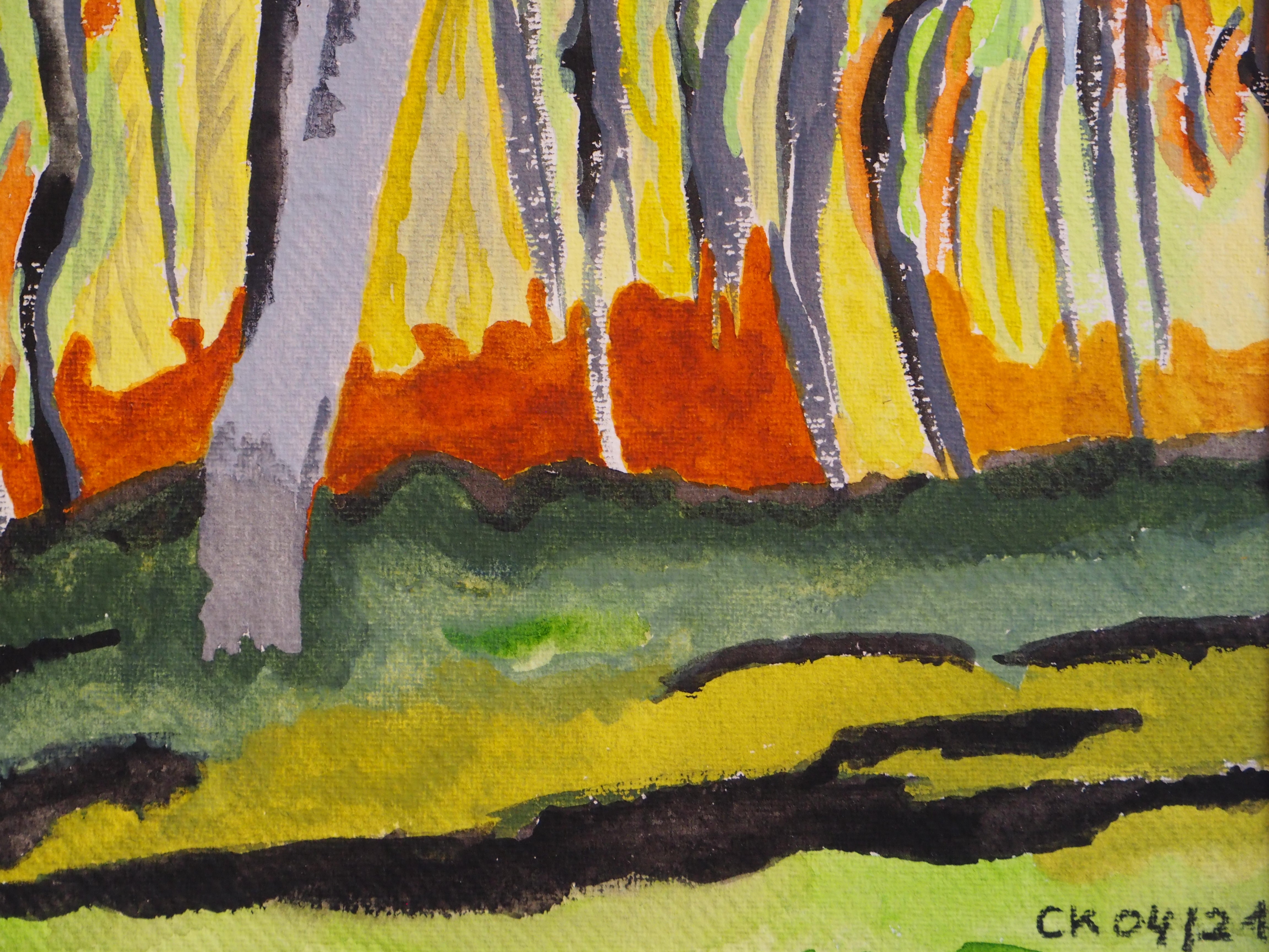 Bois en Jaune - Charles Korman