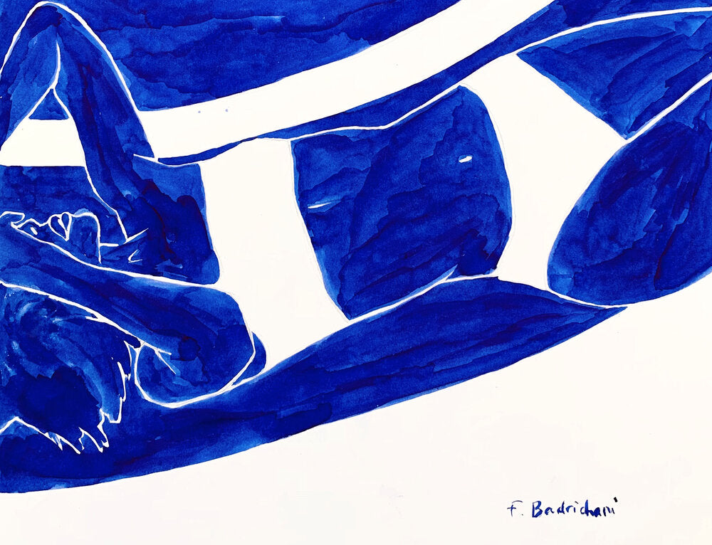 By the swimming pool - Faustine Badrichani