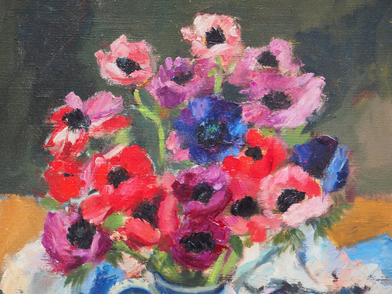 Vase of anemones - Georges Pacouil