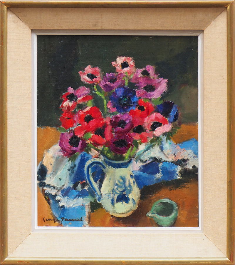 Vase of anemones - Georges Pacouil