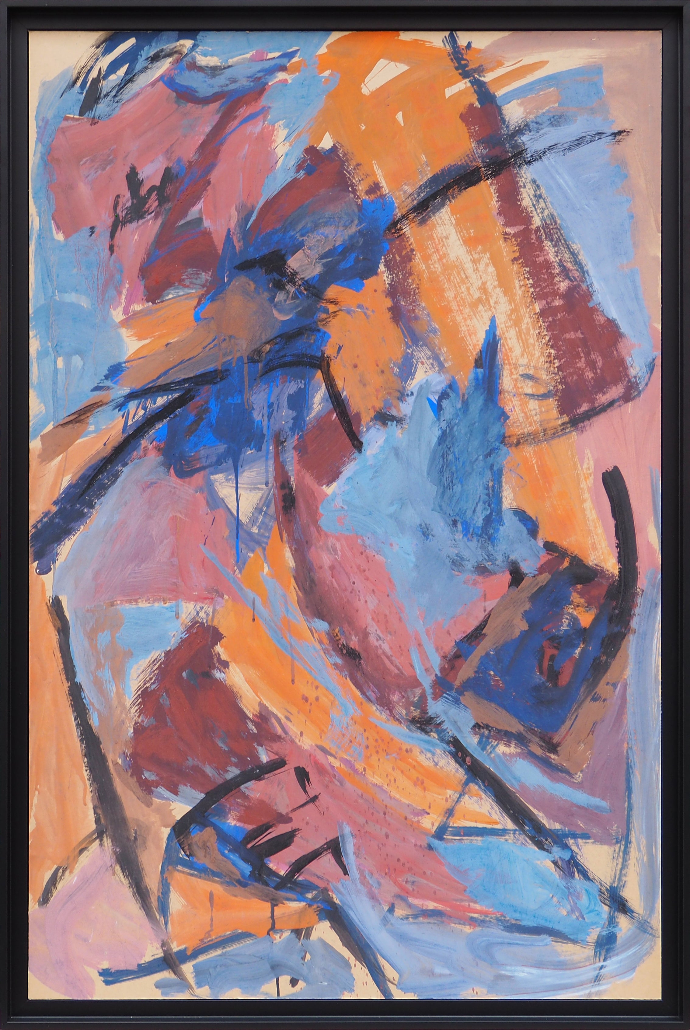 Composition Abstraite en Orange - Marina Bardet