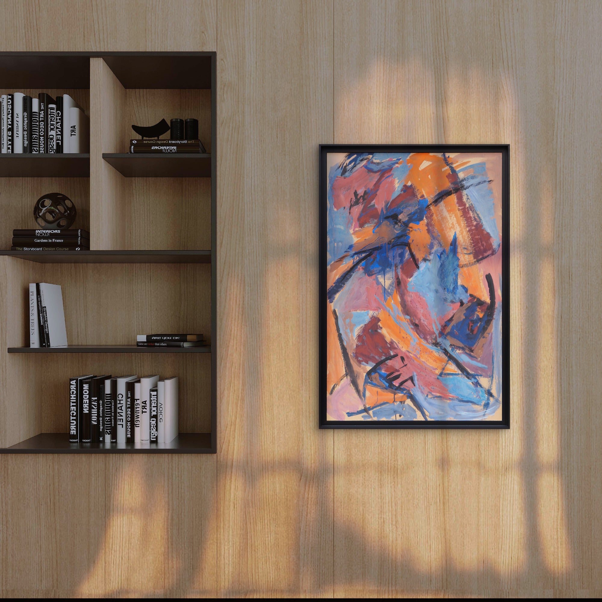 Composition Abstraite en Orange - Marina Bardet
