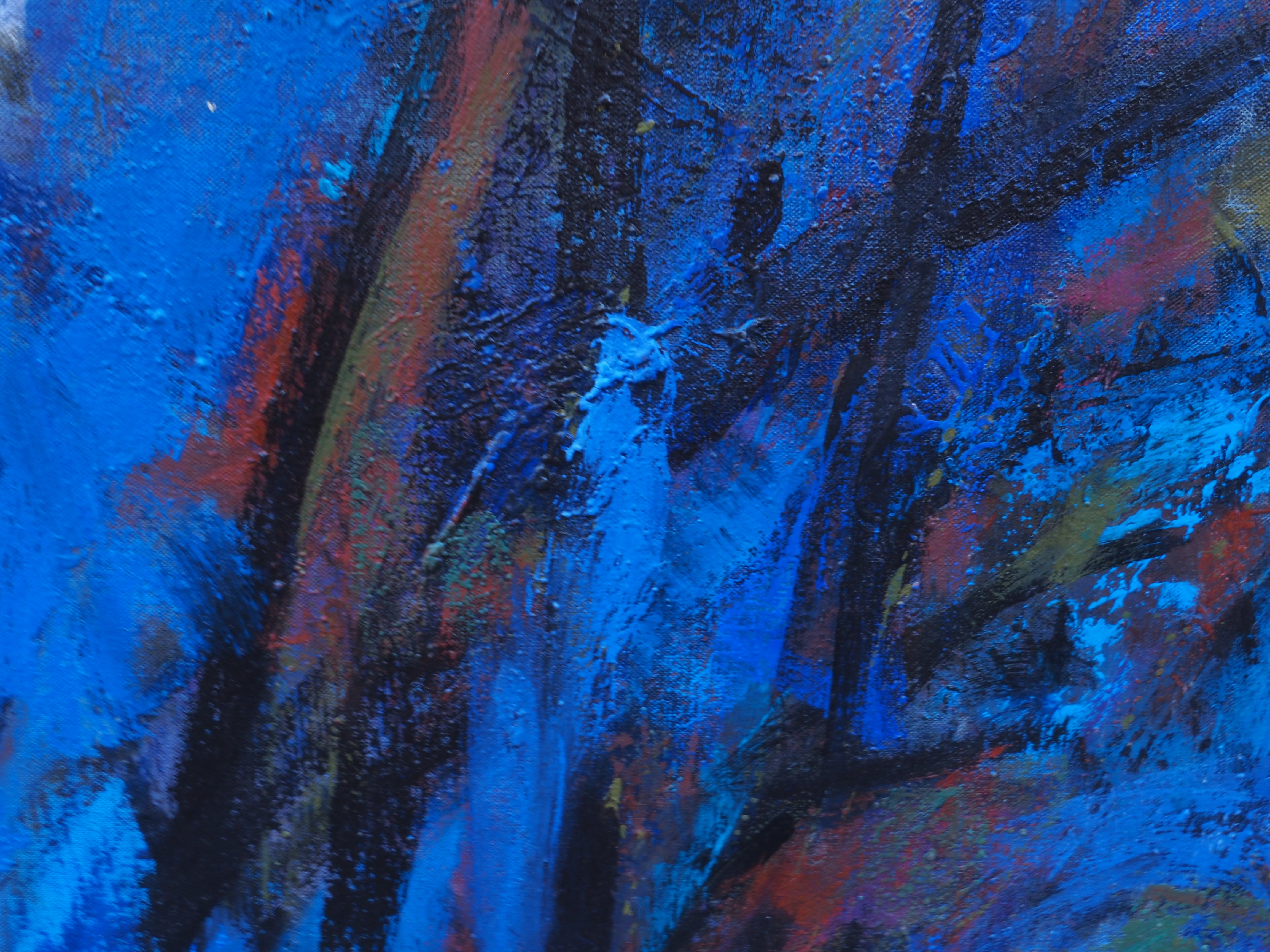 Composition Abstraite Bleu clair - Marina Bardet