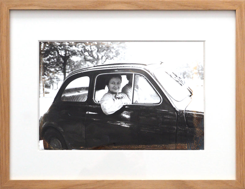 Simone Veil goes to the polls in a Fiat 500, June 10, 1979