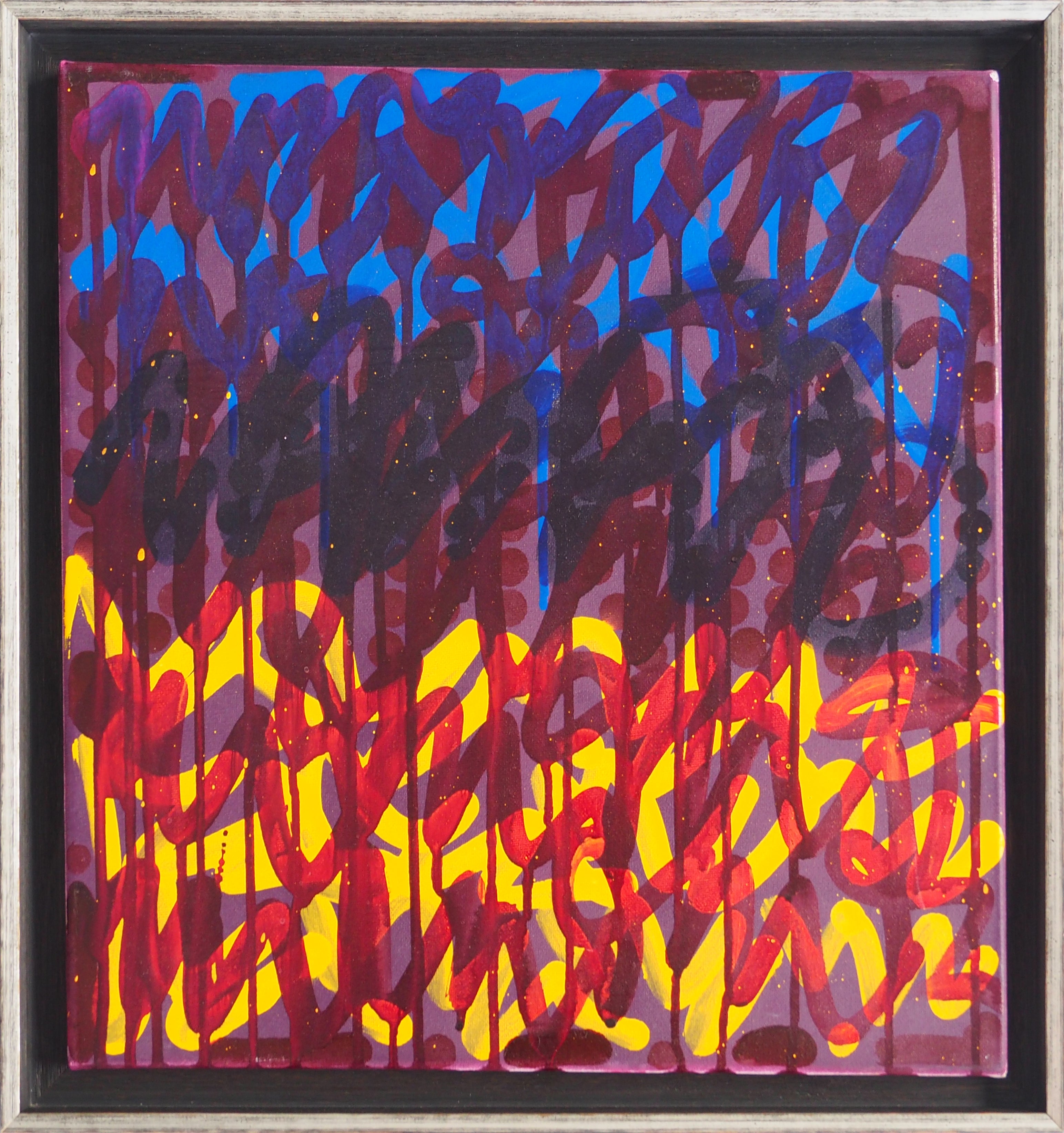 Blue street painting - Minko